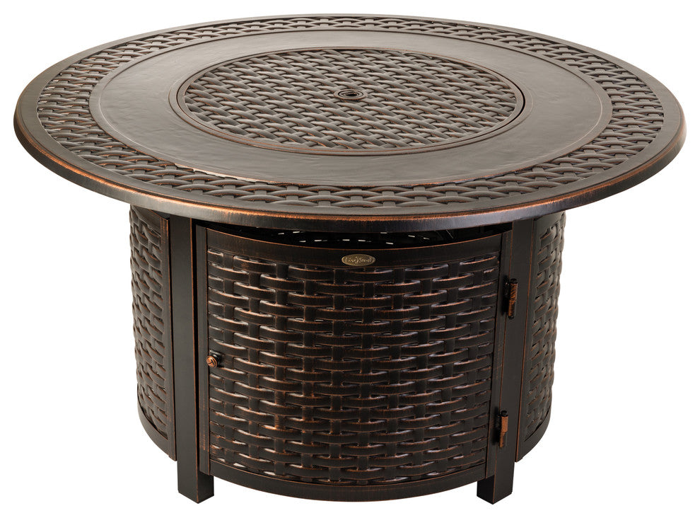 Bellante Woven Cast Aluminum LPG Fire Pit