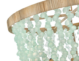 Fredrick Ramond Dune Medium Single Tier, Burnished Gold With Blue Sea Glass