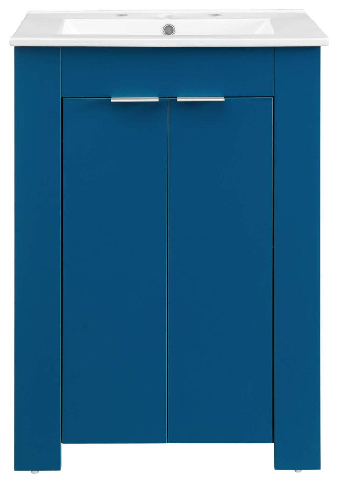 Maybelle 24" Bathroom Vanity, Navy White