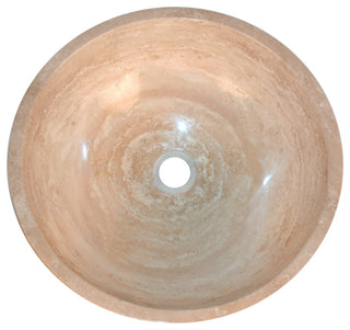Beige Travertine Vessel Sink