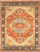 Pasargad Home Serapi Collection Hand-Knotted Rust Wool Area Rug, 8'x10'2"