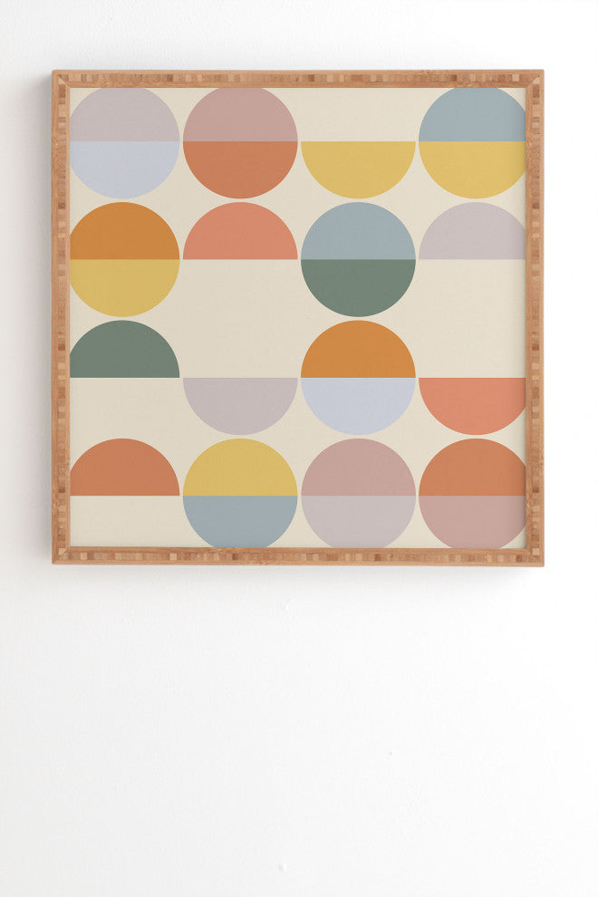 Alisa Galitsyna Pastel Geometric Shapes 2 Framed Wall Art
