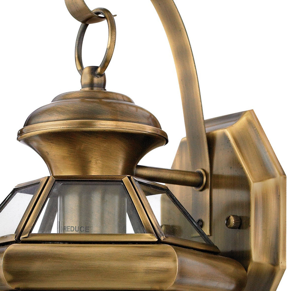 Quoizel NY8315 Newbury 1 Light 12" Tall Outdoor Wall Sconce - Polished Brass