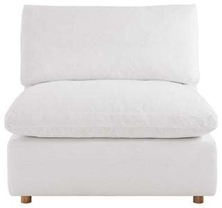 Commix Down Filled Overstuffed 4-Piece Sectional Sofa Set, Pure White