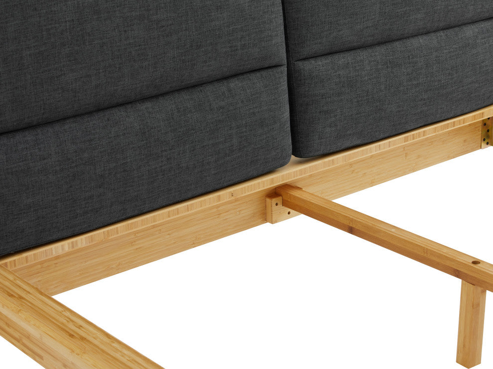 Santa Cruz Platform Bed With Fabric, King