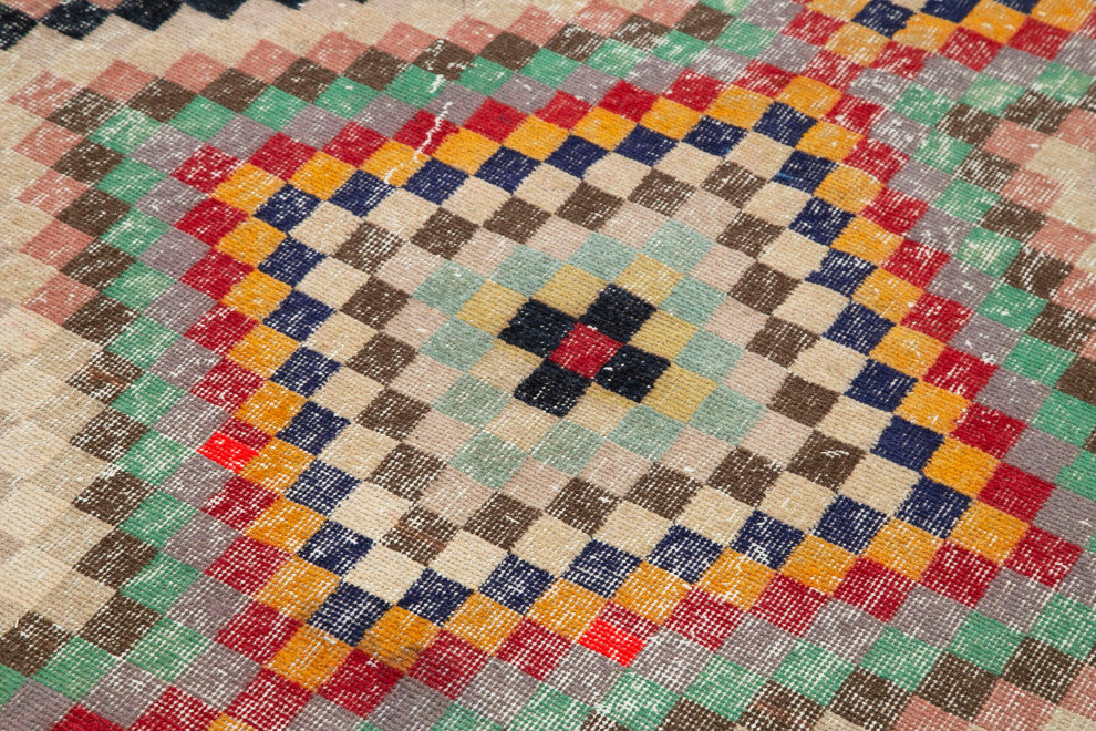 Rug N Carpet - Handwoven Turkish 4' 10'' x 9' 11'' Antique Area Rug