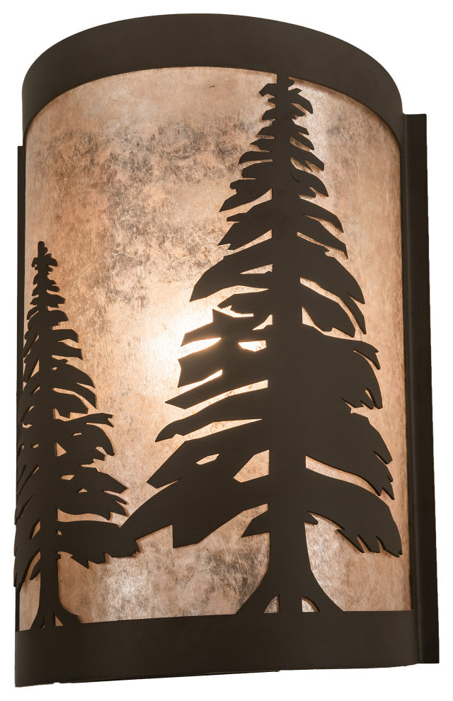 8 Wide Tall Pines Right Wall Sconce