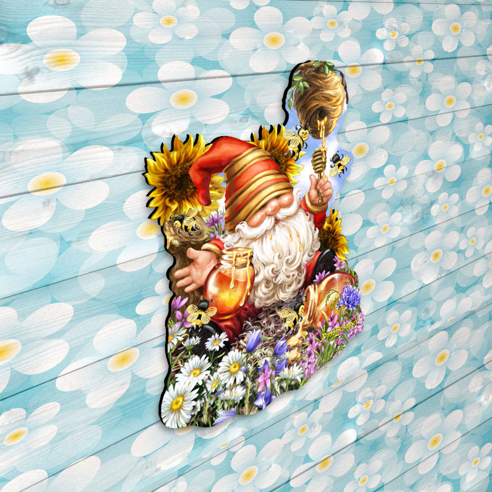 Honeycomb Dwarf Easter Door Decor