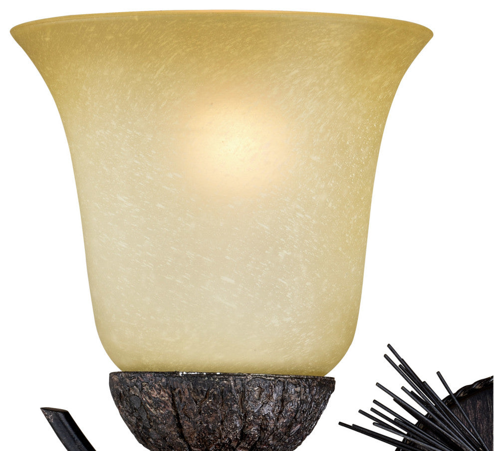 Sierra 2-Light Vanity Light, Black Walnut