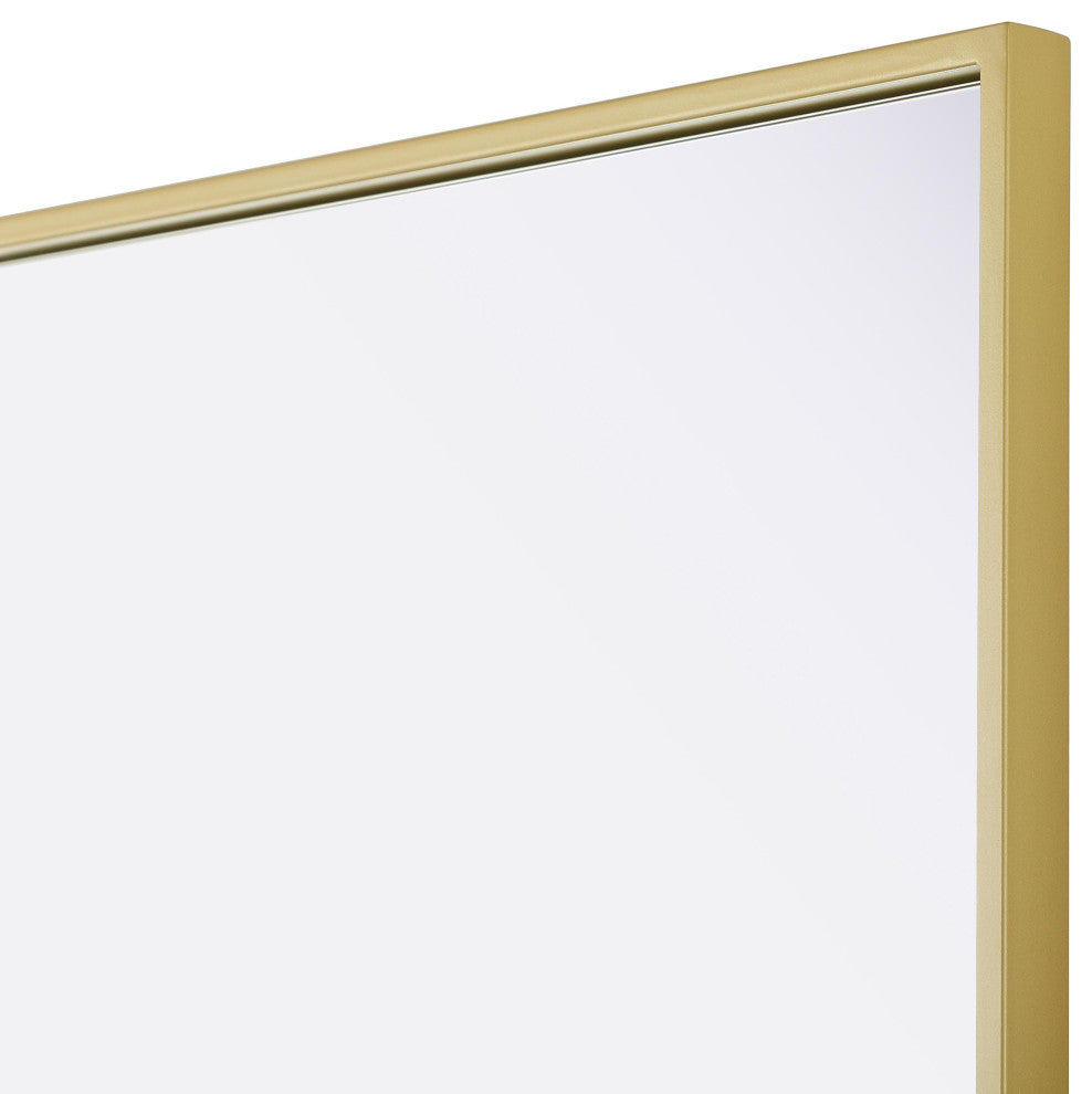 Home Living 24x32 Pivot Mirror, Brass