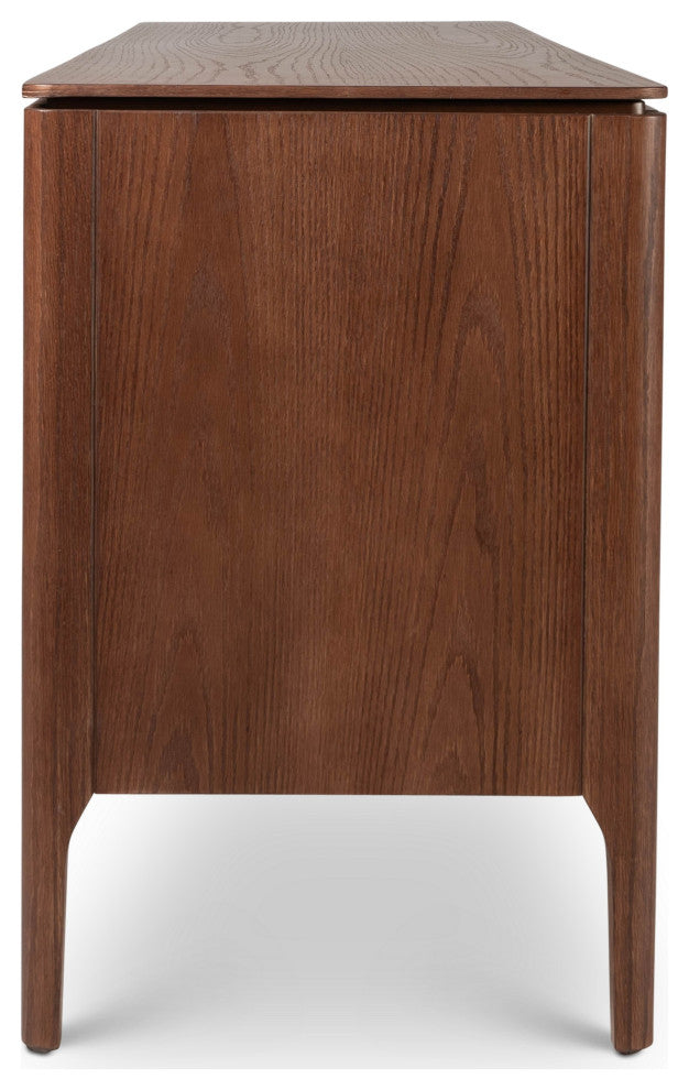 Modern Brazilian, Missione, Cane Buffet, Nogal/Natural