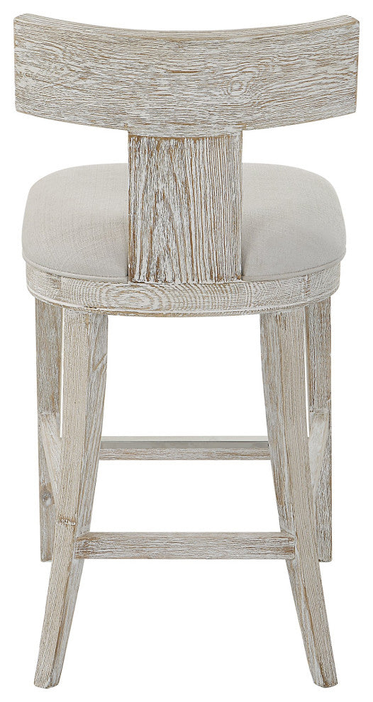 Uttermost Idris White Counter Stool
