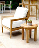 Catalina Dahlia Teak Outdoor Lounge Chair
