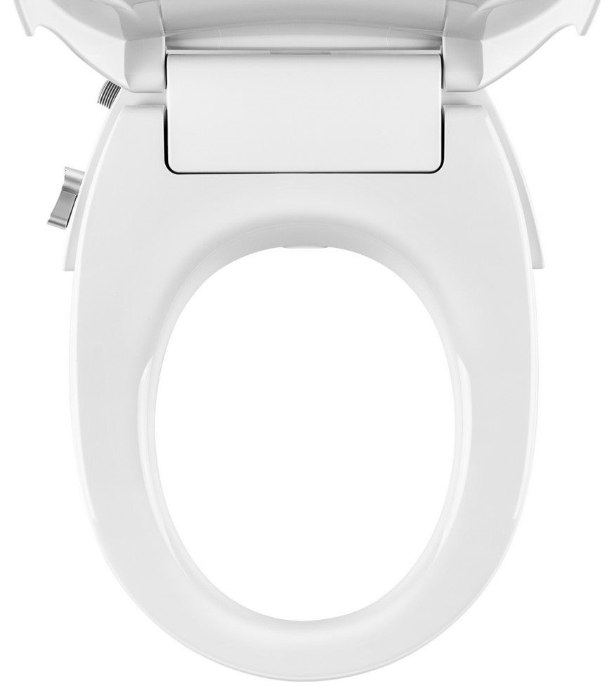 Empava Heated Toilet Seat With Warm Air Dryer and Wash Functions, White