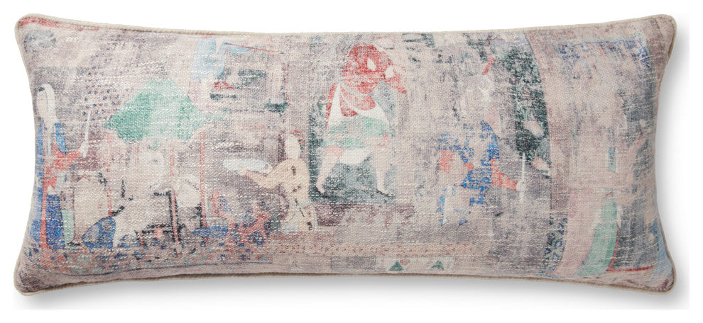 Loloi PLL0009 Taupe / Multi 13" x 35" Cover Only Pillow
