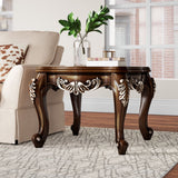 Latisha End Table, Antique Oak