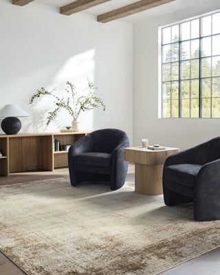 Galey Alix x Livabliss Myrtle Avenue GAMY-2303 Area Rug, Taupe, 8'10" x 12'2"