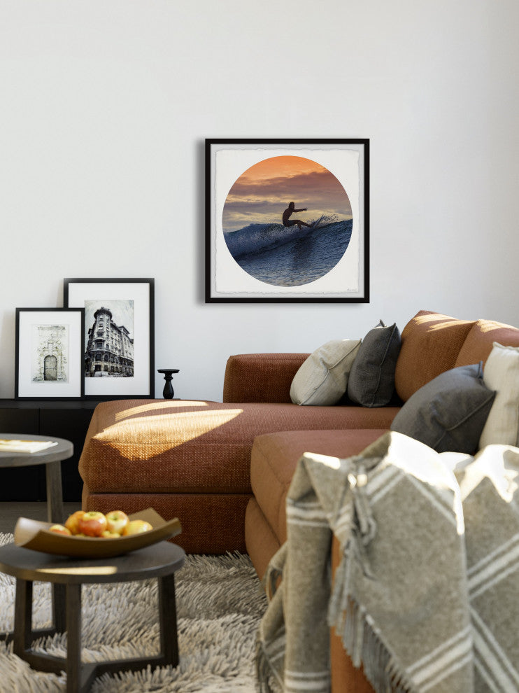 "Catch the Best Waves" Framed Painting Print, 32x32