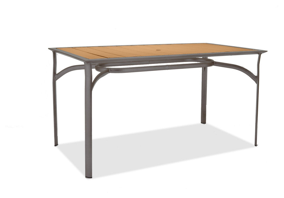 Harper All-Weather Rectangular Outdoor Balcony Table WithUmbrella Hole