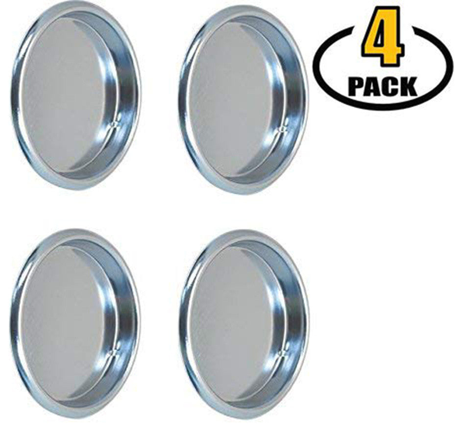 Nuk3y Easy Snap in Closet Door Finger Pull, 2.13", Set of 4, Chrome