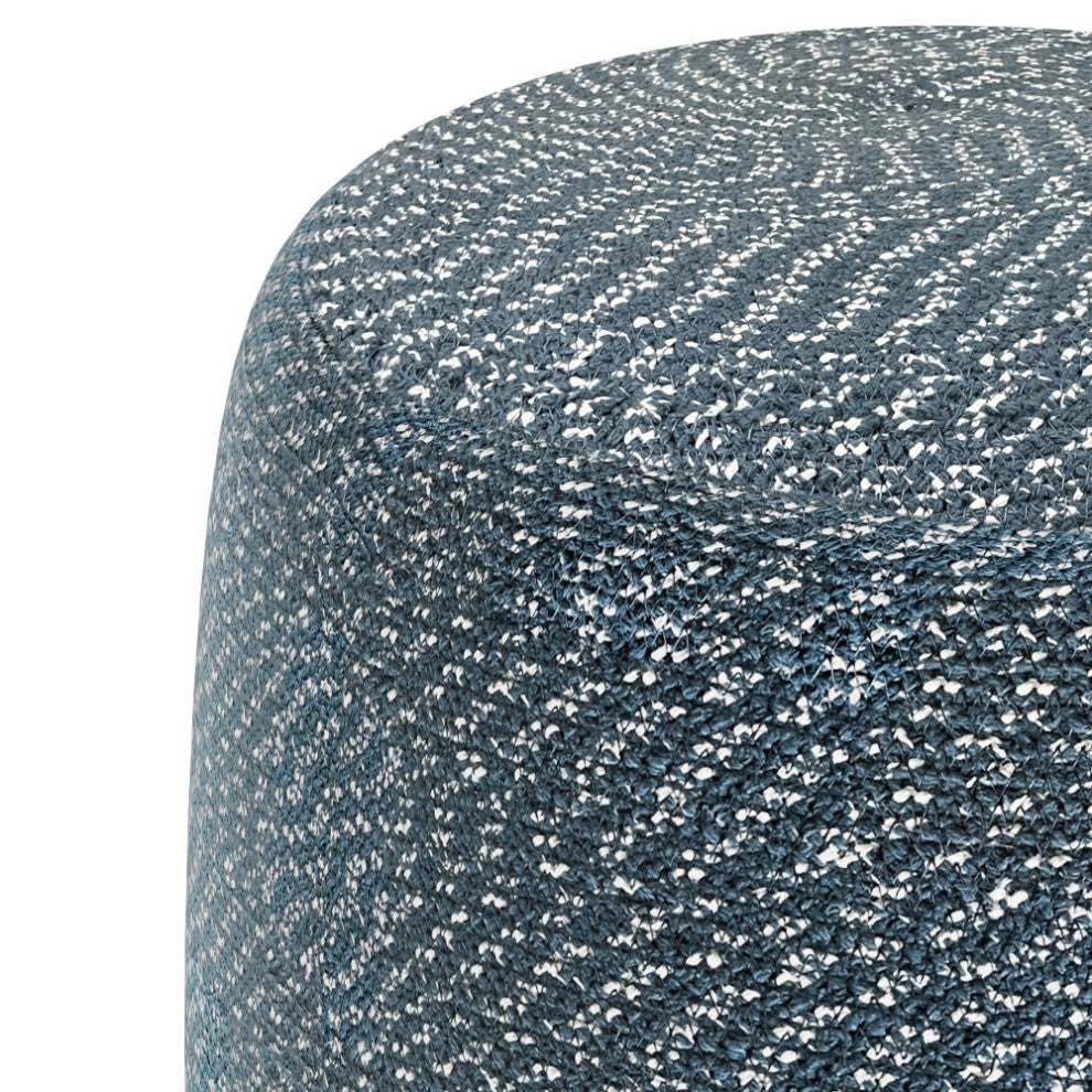 Bayley Round Braided Pouf