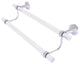 Pacific Beach 36" Double Towel Bar with Twisted Accents, Polished Chrome