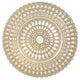 Elegance Lace Glass Dining Charger Plates, Set of 4