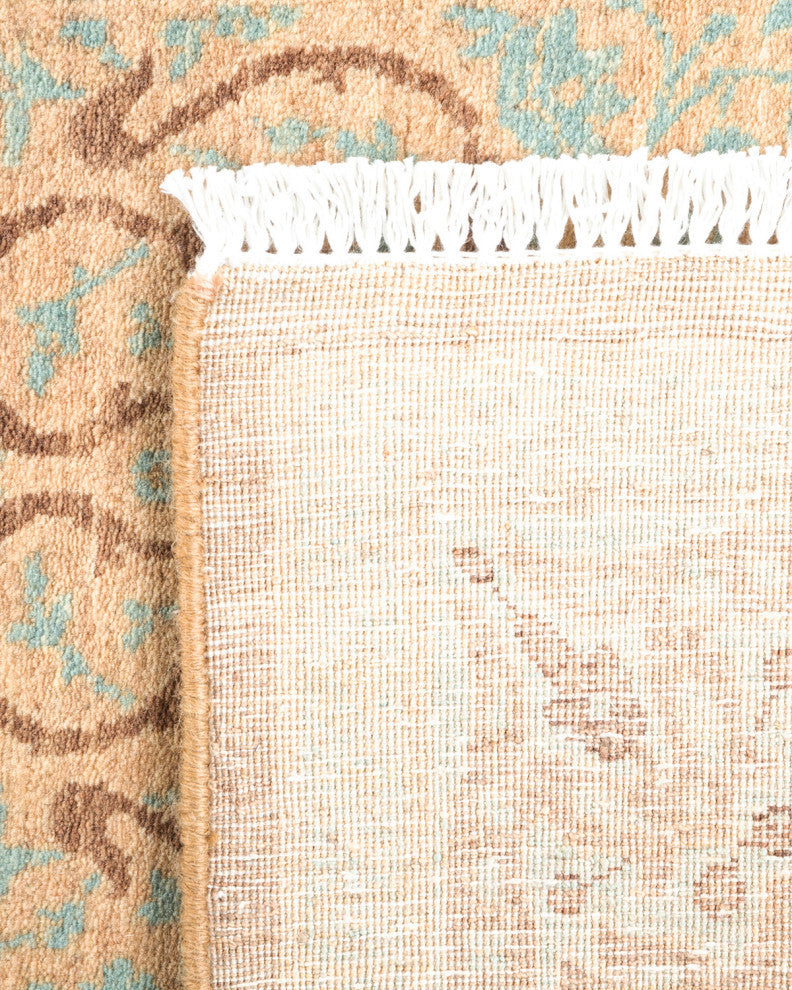 Ujjain, One-of-a-Kind Hand-Knotted Area Rug Brown, 3'0"x9'1"