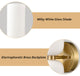 Modern Gold 2-Light Wall Sconce Vanity Light, Set of 2