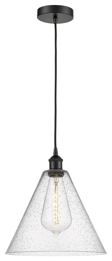 Innovations 616-1P-BK-GBC-124-LED 1-Light Mini Pendant, Matte Black