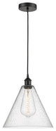 Innovations 616-1P-BK-GBC-124-LED 1-Light Mini Pendant, Matte Black