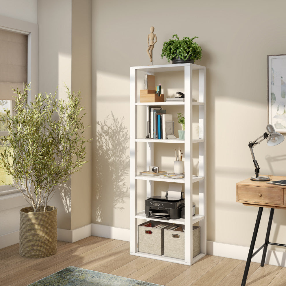 Tresero Shelving Unit, High Gloss White