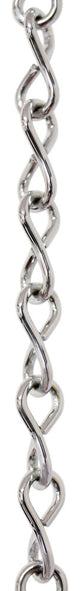 Steel Single Jack Basket Chain, Various Finishes, 3 Sizes, Polished Chrome, U15