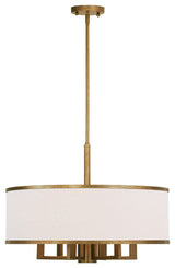 Park Ridge Chandelier, Hand-Painted Antique Gold Leaf