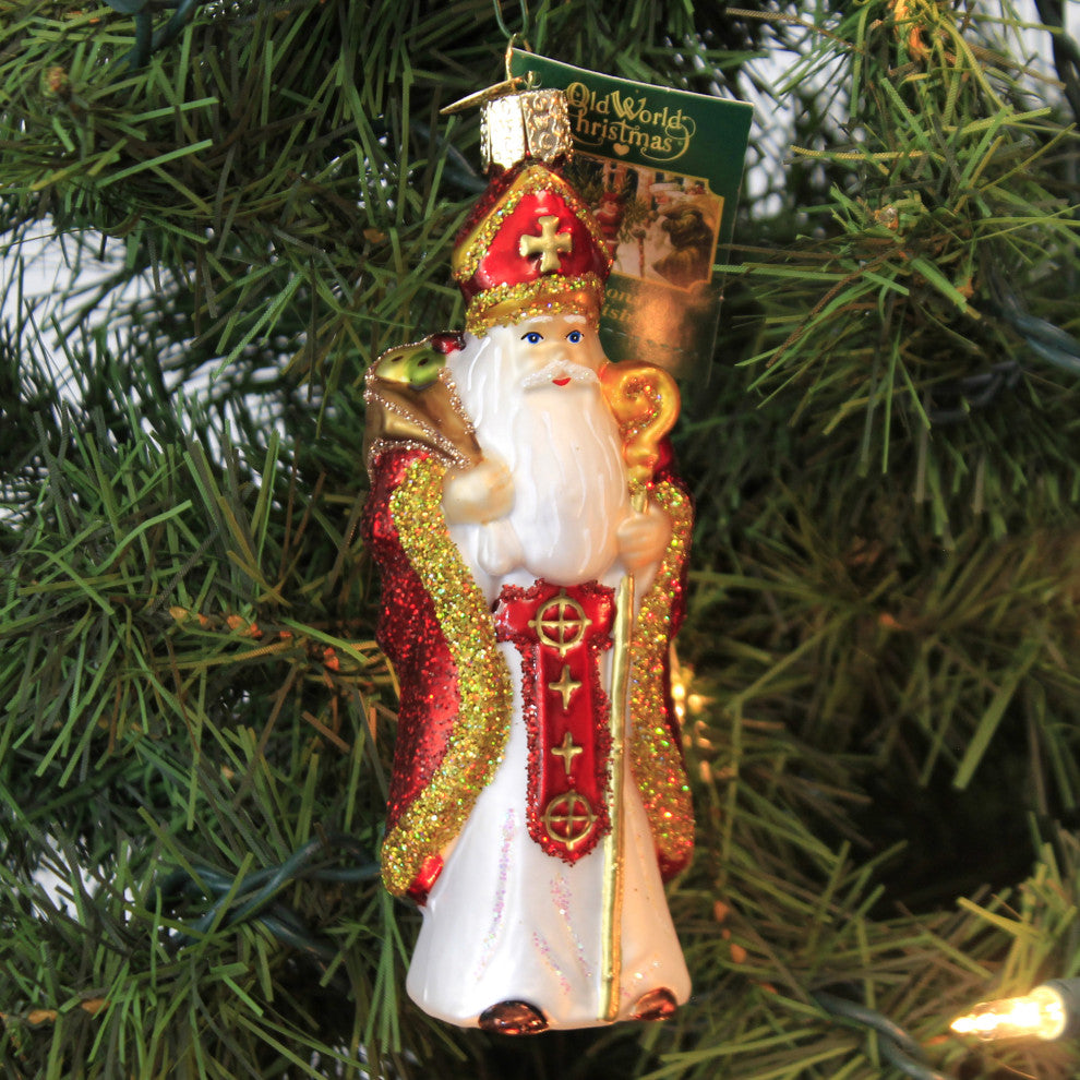 Old World Christmas St. Nicholas Tree Ornament Bishop Kind Benevolent