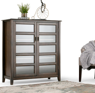 Lifestyle image in a real room context with decor and rug.