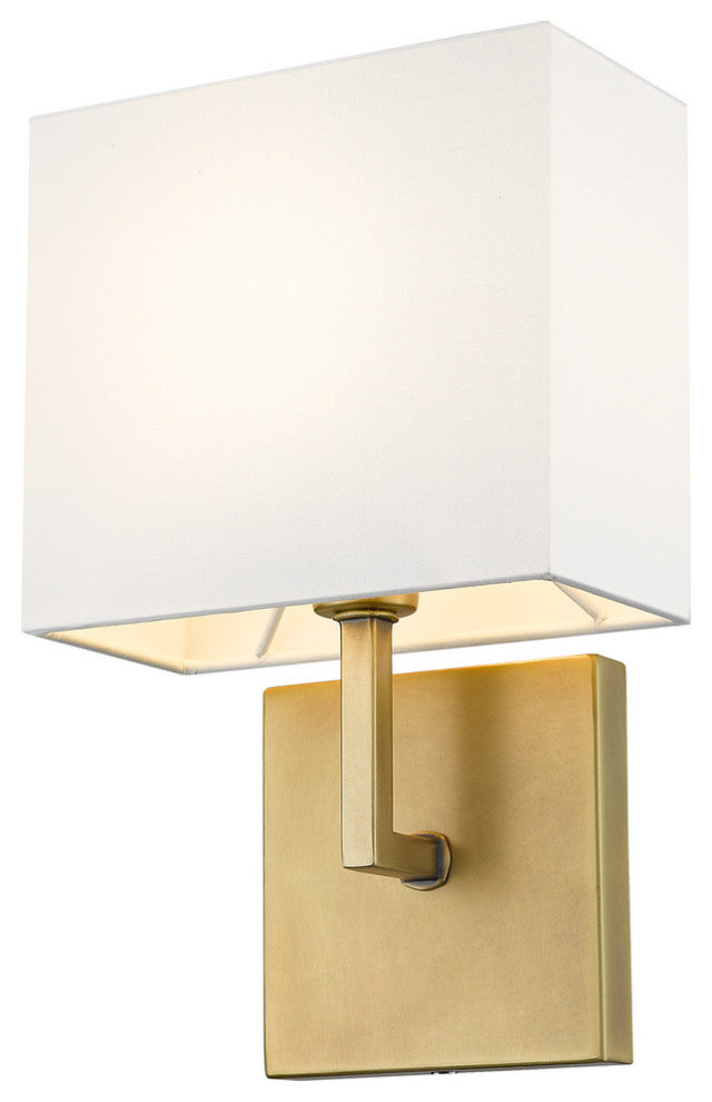 Zlite 815-1S-RB 1-Light Wall Sconce, White