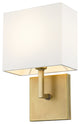 Zlite 815-1S-RB 1-Light Wall Sconce, White