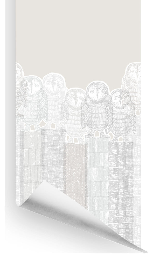 Woodland Fauna Wall Mural, Neutral, Roll, Peel and Stick