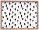 Little Arrow Design Co Winter Pines Rectangular Tray, 18x14"