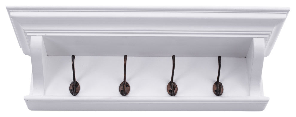Halifax 4 Hook Coat Rack 70cm