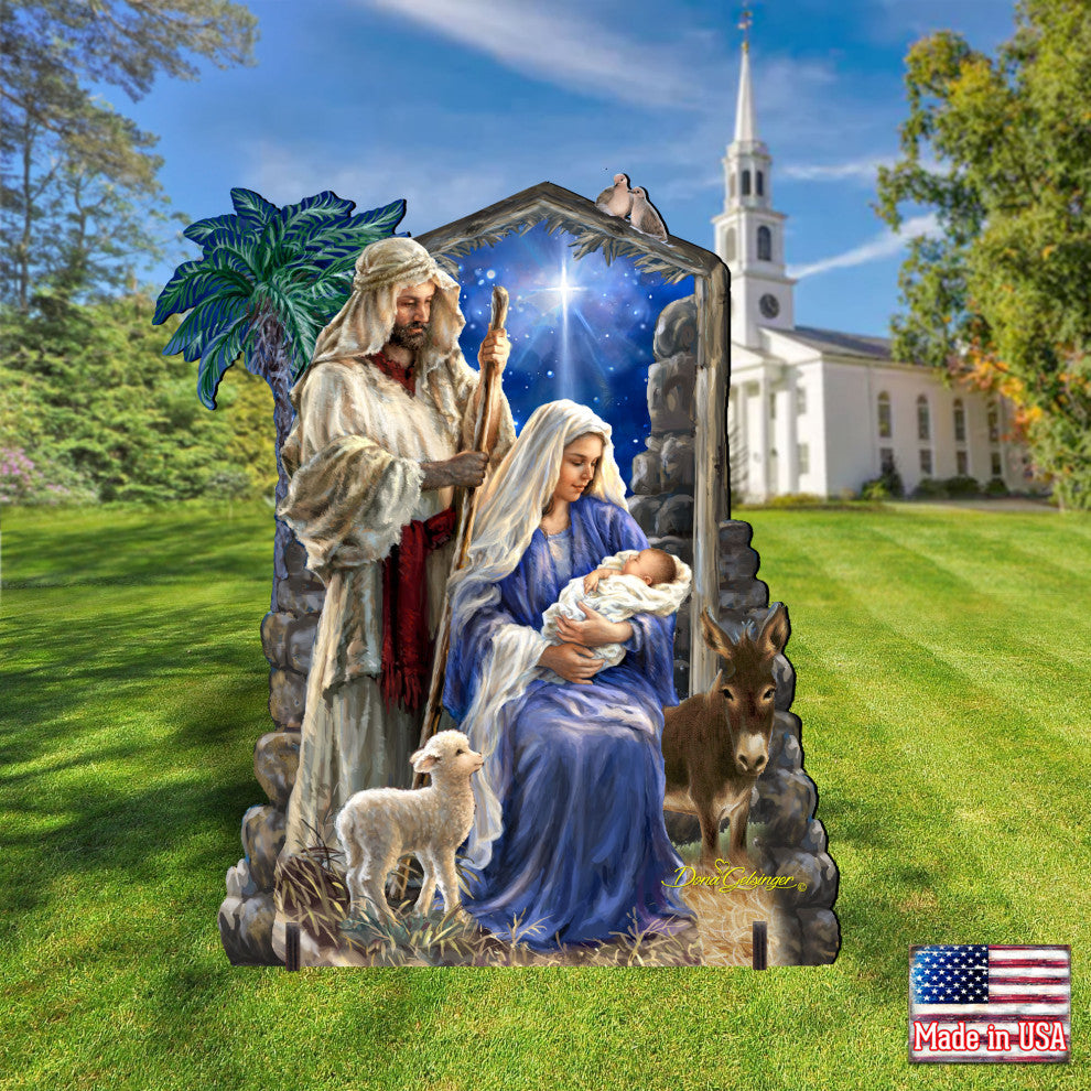 Holly Night Nativity Family Home and Outdoor Decor by Dona Gelsinger
