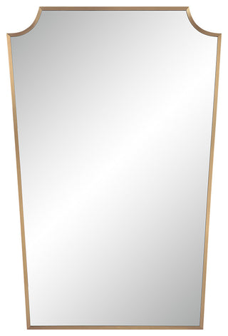 Brigid 36" Tall Rectangular Mirror, Burnished Brass