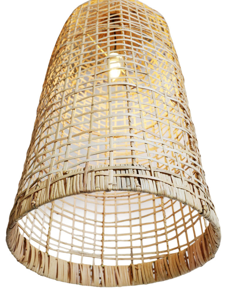 Rattan Bottle Pendant Light Medium