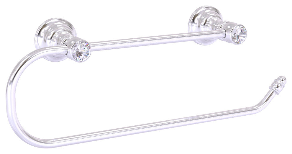 Carolina Crystal Wall Mounted Paper Towel Holder, Satin Chrome