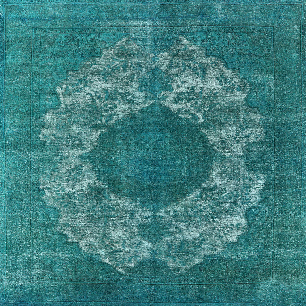 Ahgly Company Indoor Square Mid-Century Modern Area Rugs, 8' Square