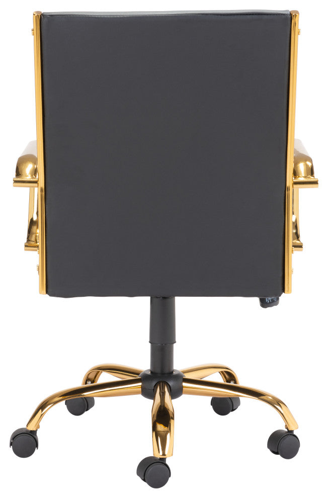 Profile Office Chair Black & Gold