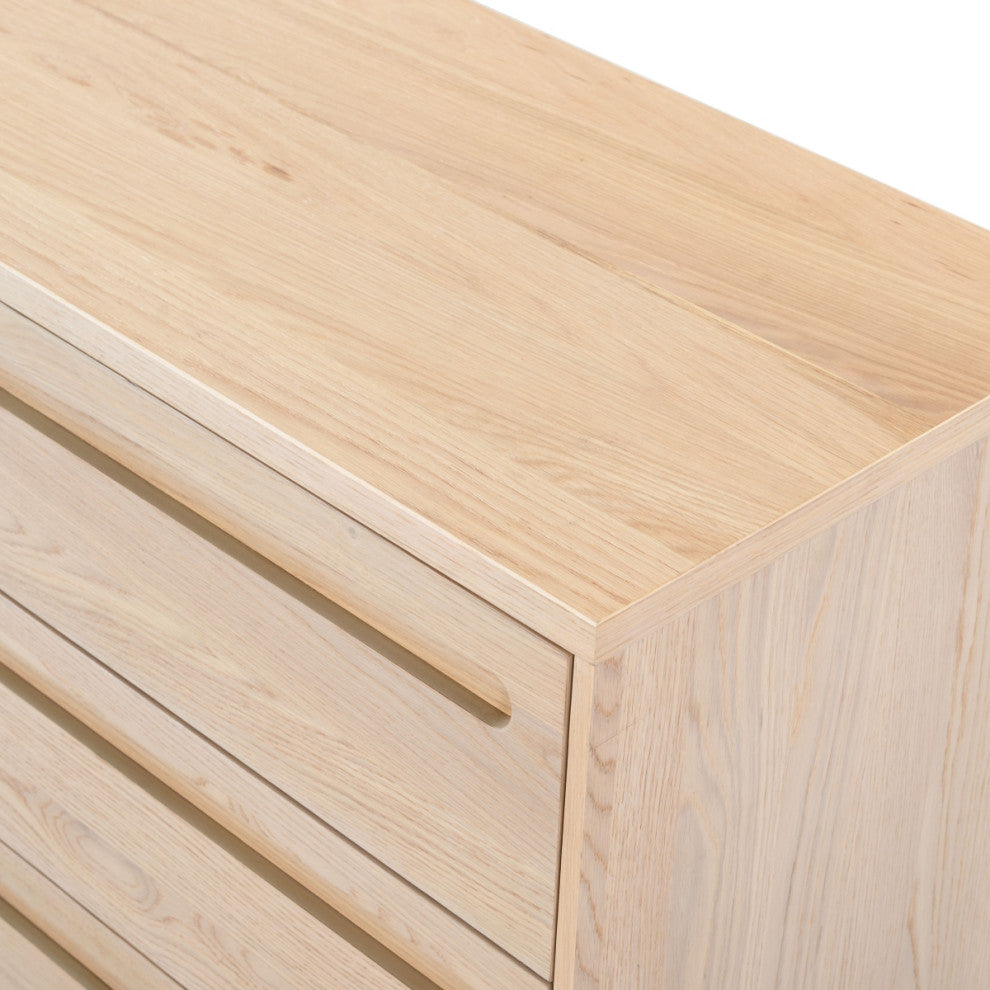 Safavieh Couture Tobiette 6 Drawer Wood Dresser, Oak