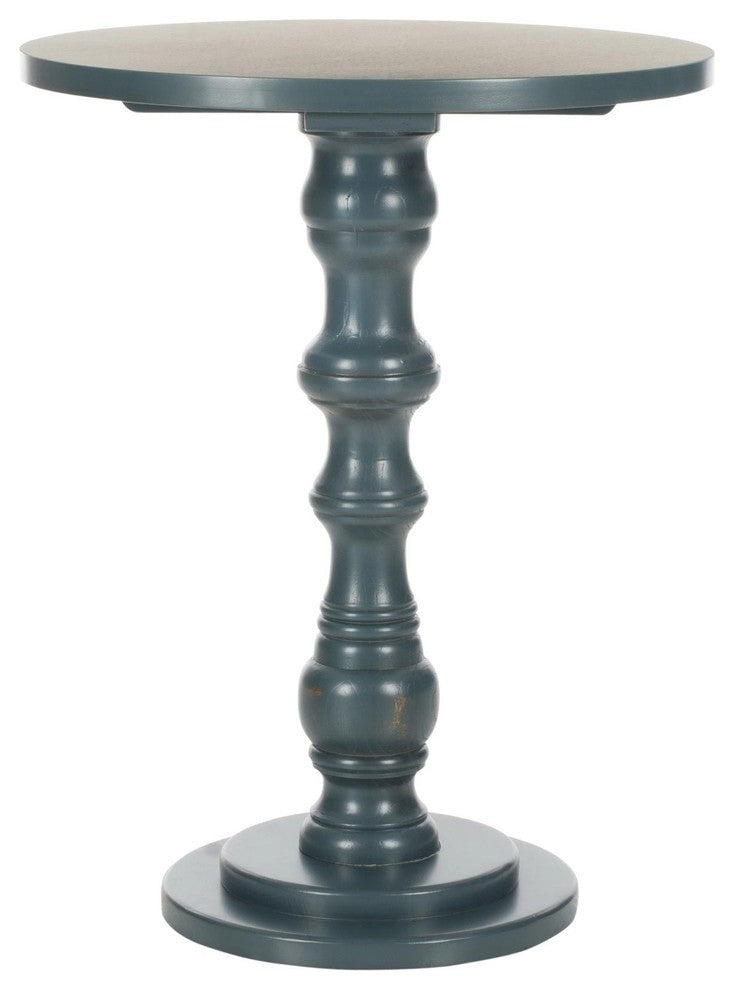 Safavieh Greta Accent Table, Steel Teal