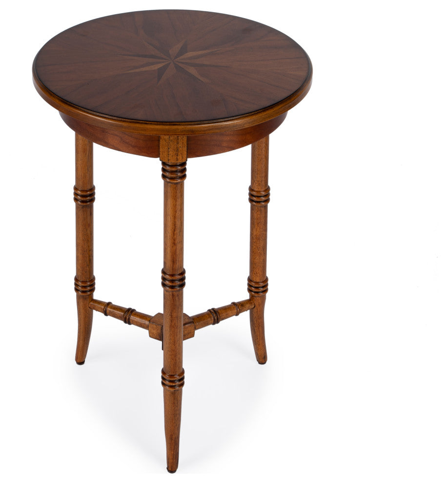 Isla Olive Ash Burl Accent Table, Brown